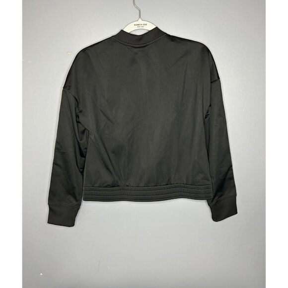 Nike Jacket Youth XL Black White Logo Swoosh Track Full Zip CU8374 Lightweight - Picture 4 of 12